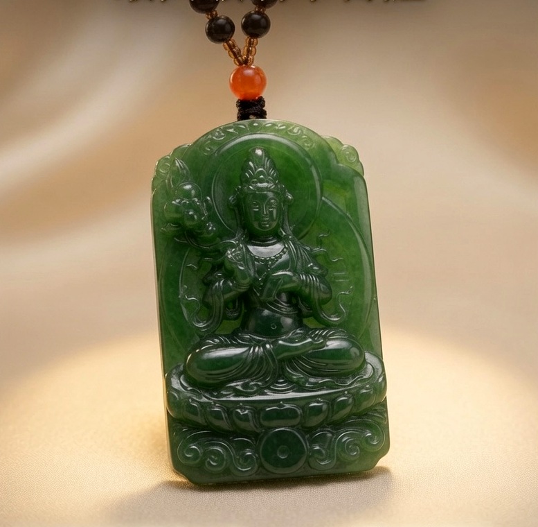 Spinach-Green Jade Guanyin Tablet