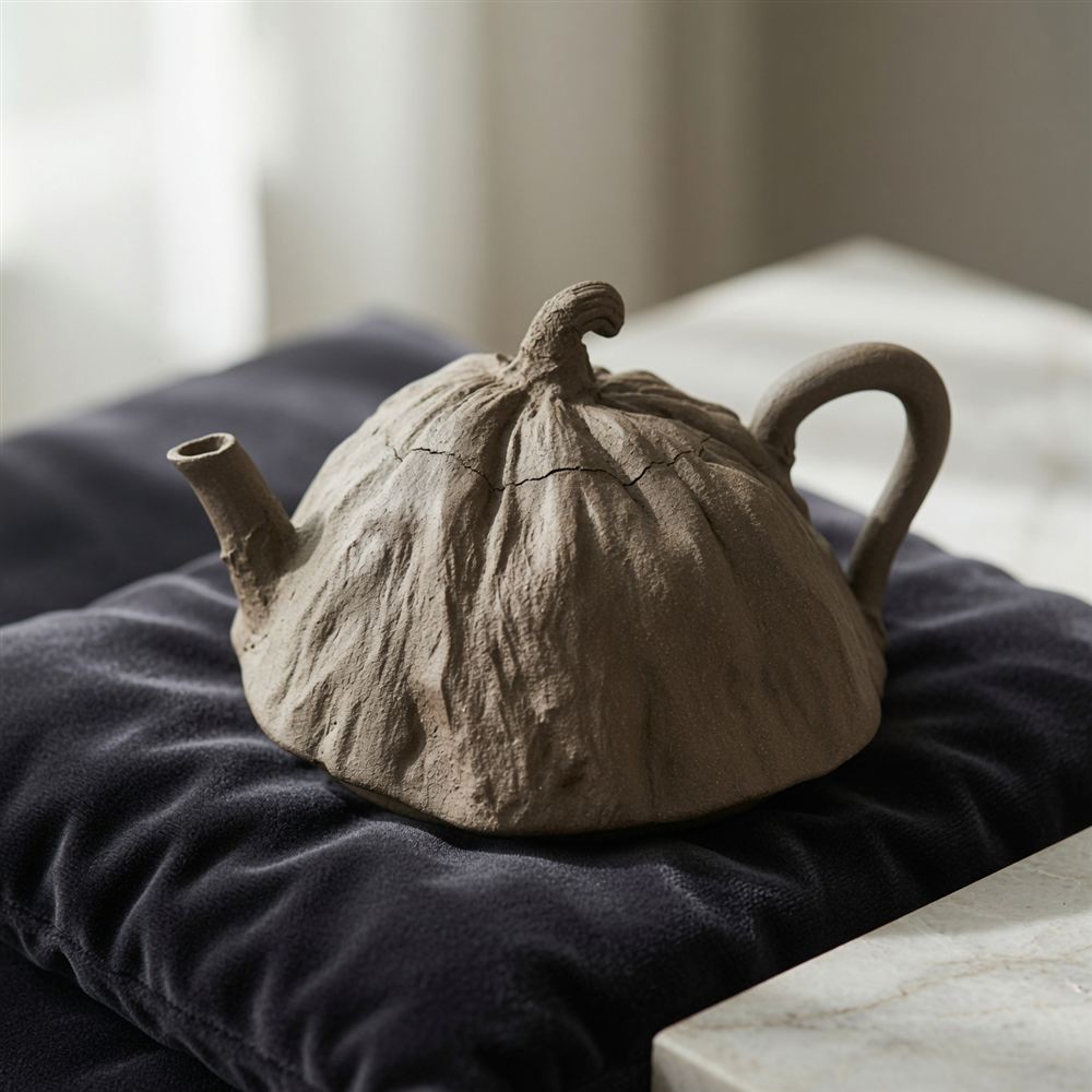 Lotus-Leaf Form Zisha Teapot