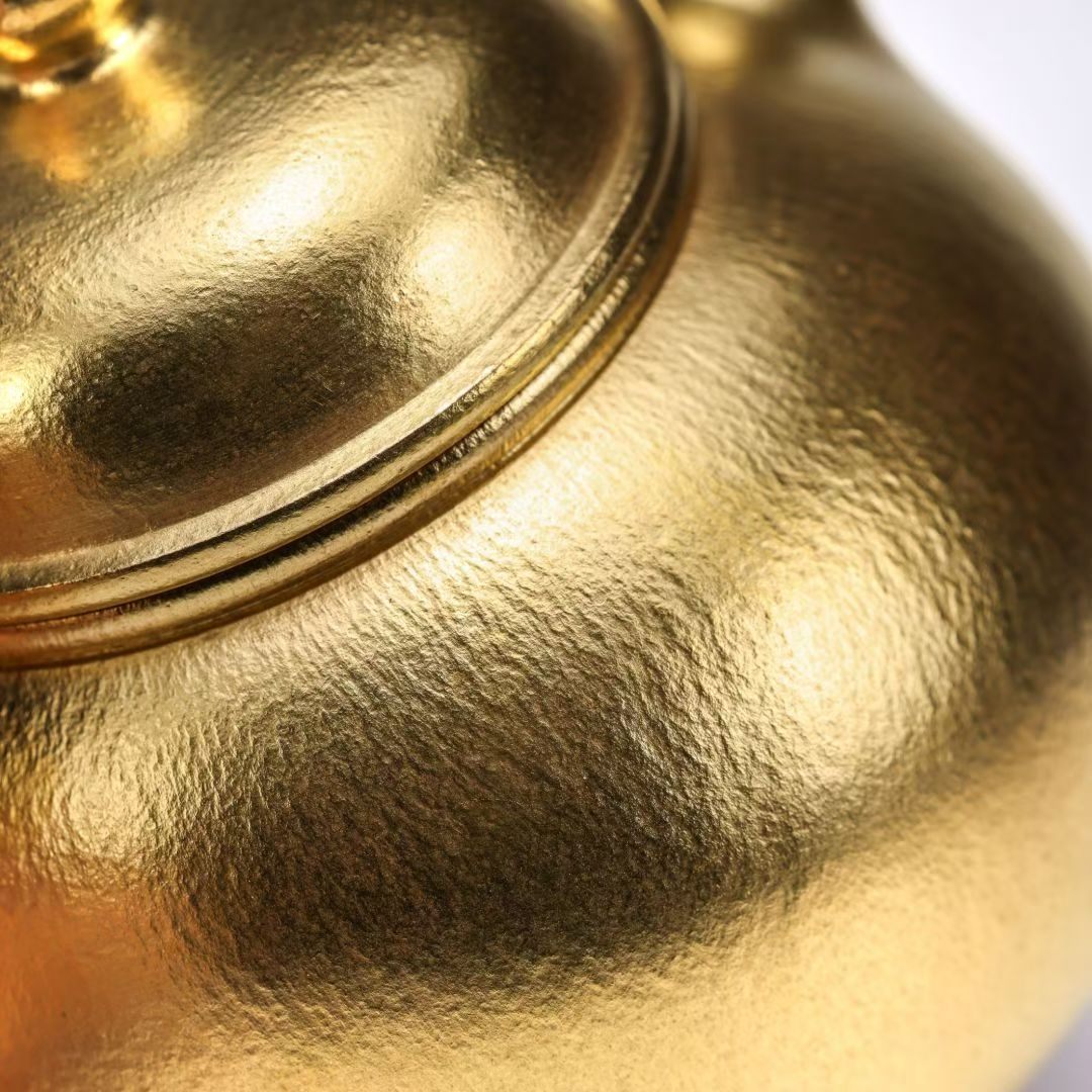 Gufa Gilded Zisha Teapot in 24K Gold